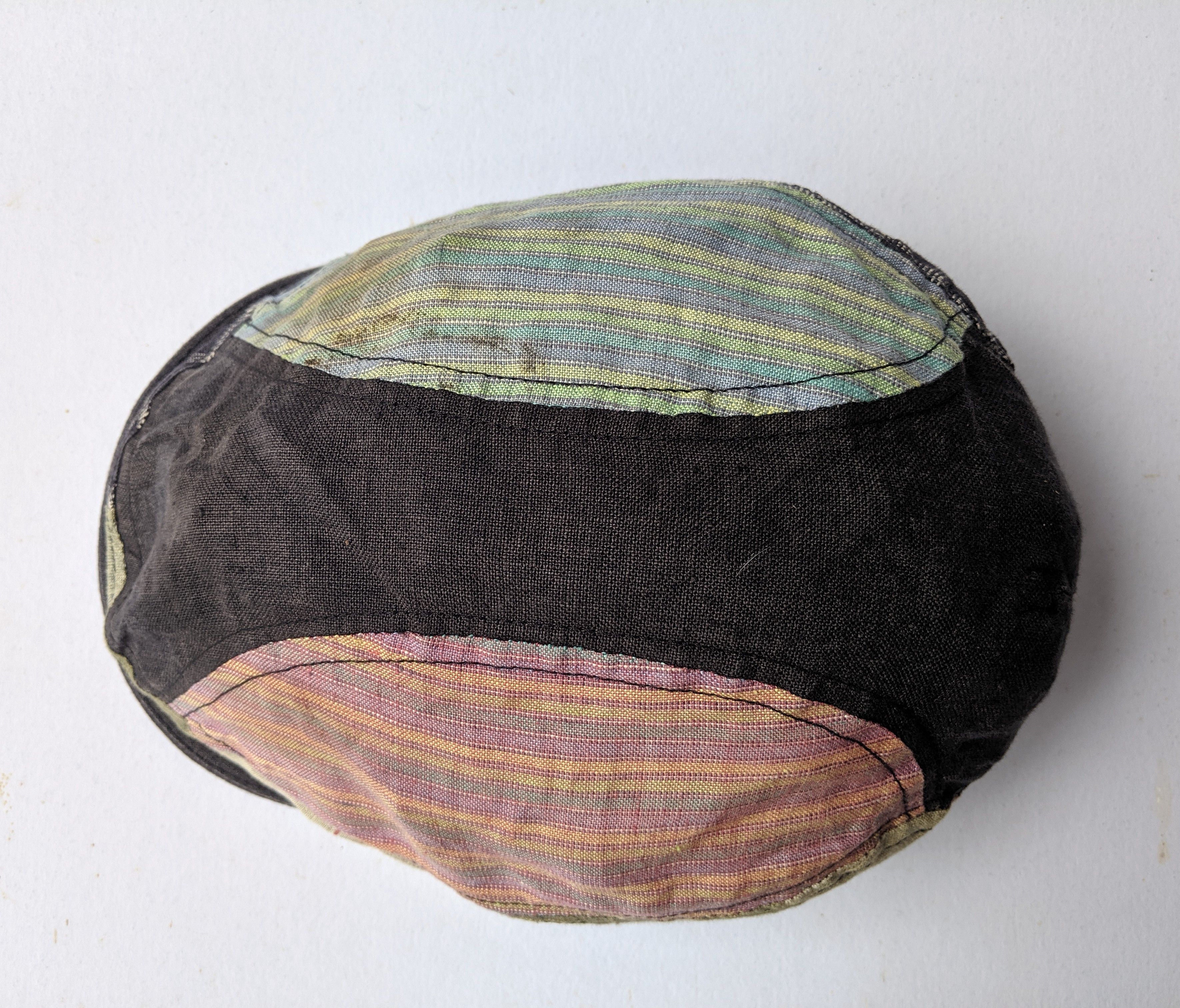 Vintage 80s beretta New York Hat co patchwork made in usa