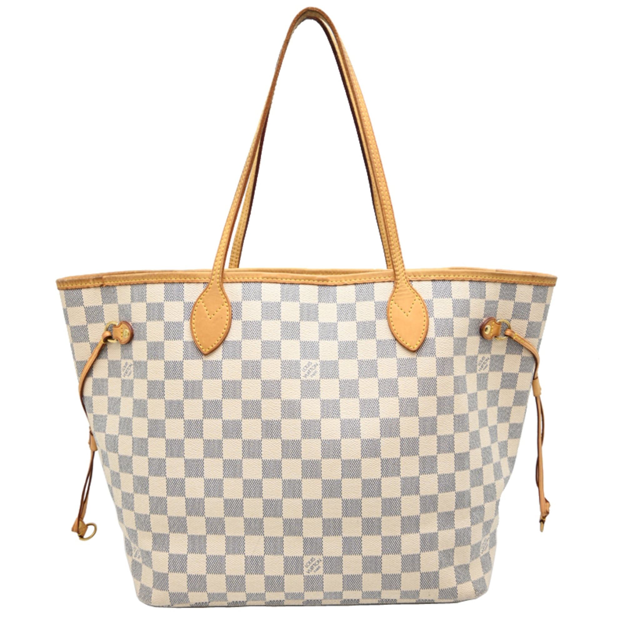 Louis Vuitton Louis Vuitton Neverfull MM Women's Tote Bag N51107 (Discontinued) Damier Azur White Size ONE SIZE - 2 Thumbnail