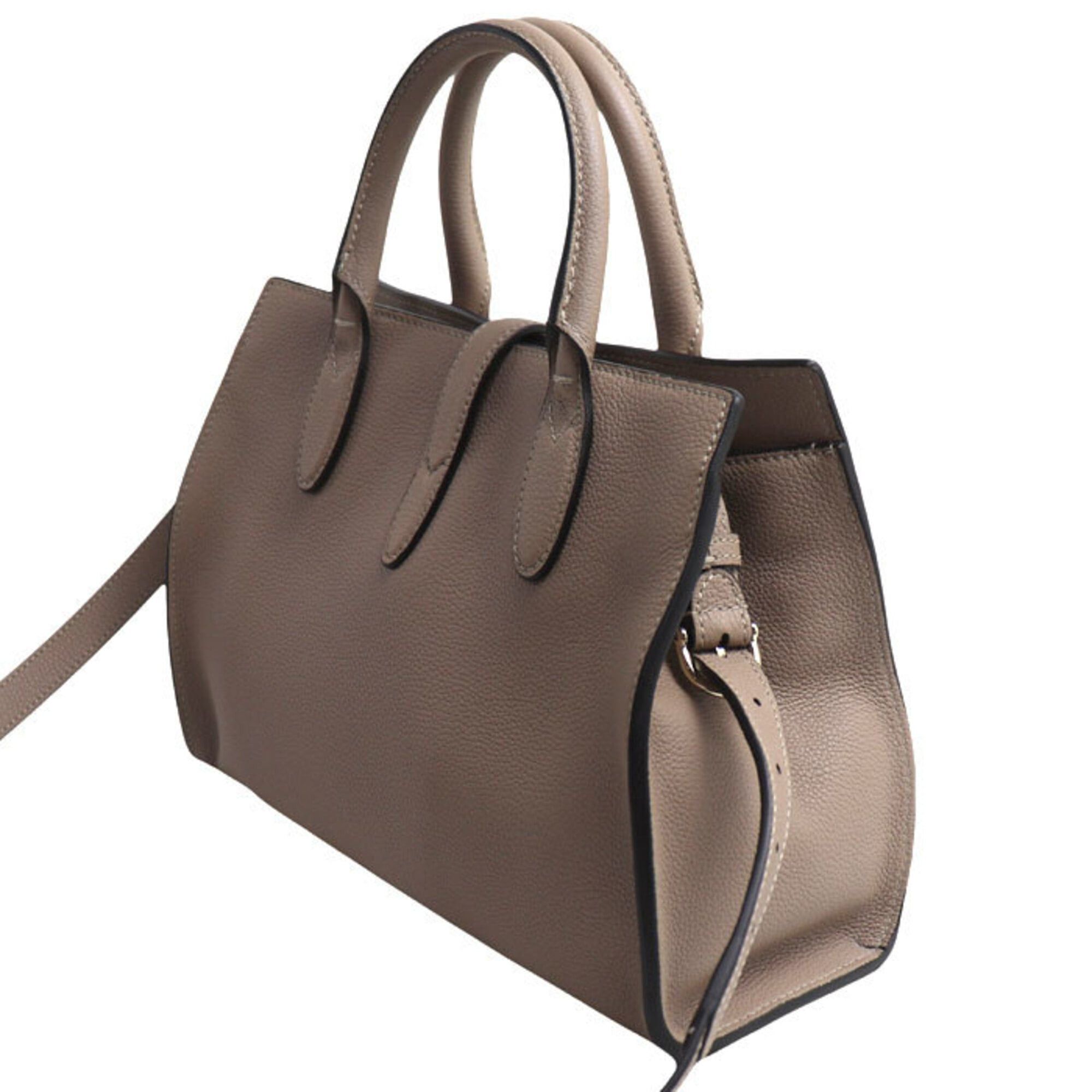 Gucci Gucci Hook Closure Medium Handbag Taupe (Greige) 806205 Women's Size ONE SIZE - 2 Thumbnail