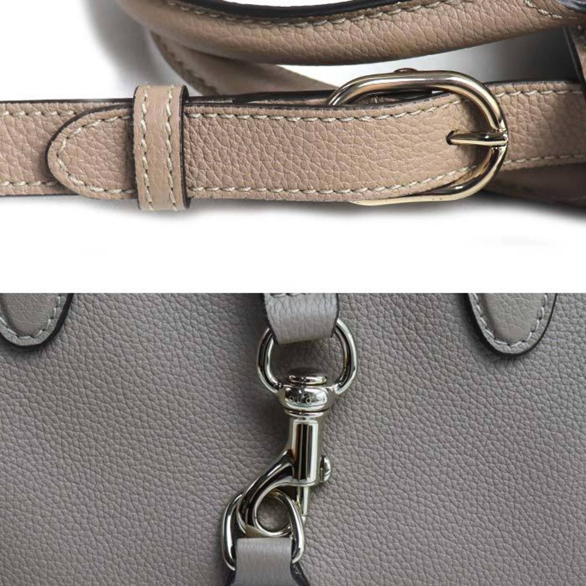 Gucci Gucci Hook Closure Medium Handbag Taupe (Greige) 806205 Women's Size ONE SIZE - 6 Thumbnail