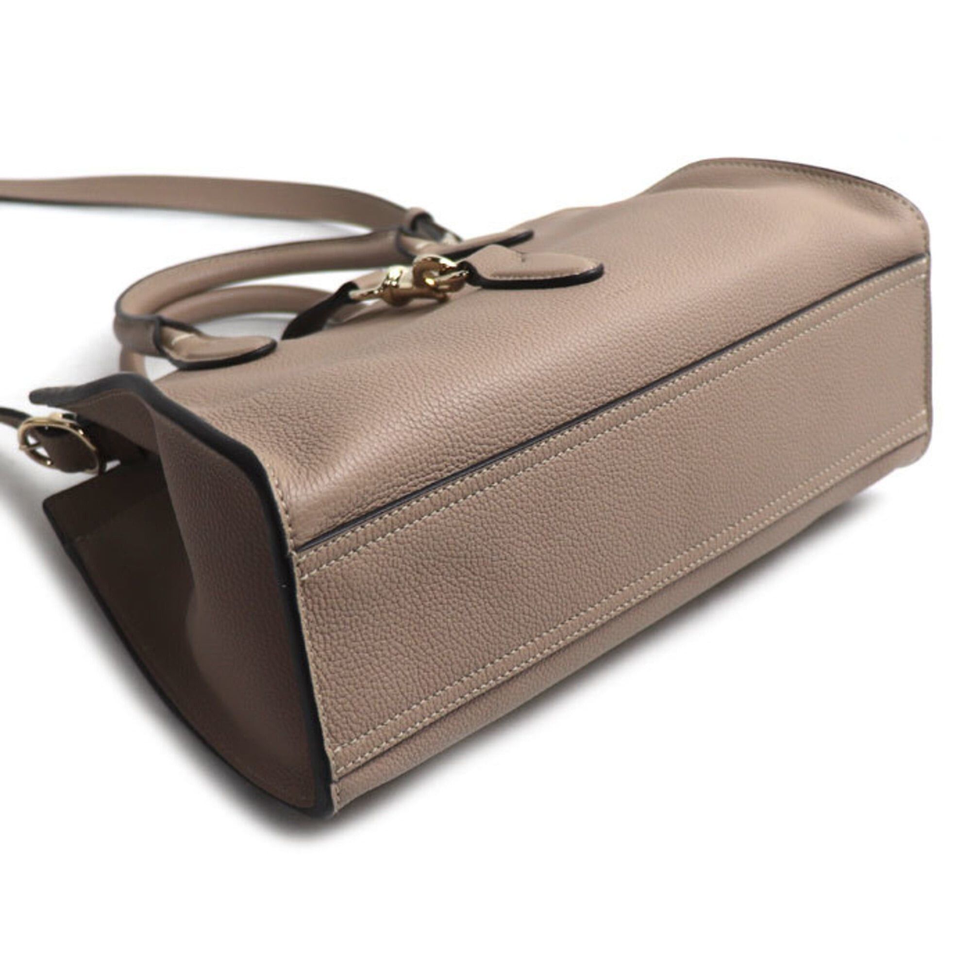 Gucci Gucci Hook Closure Medium Handbag Taupe (Greige) 806205 Women's Size ONE SIZE - 3 Thumbnail