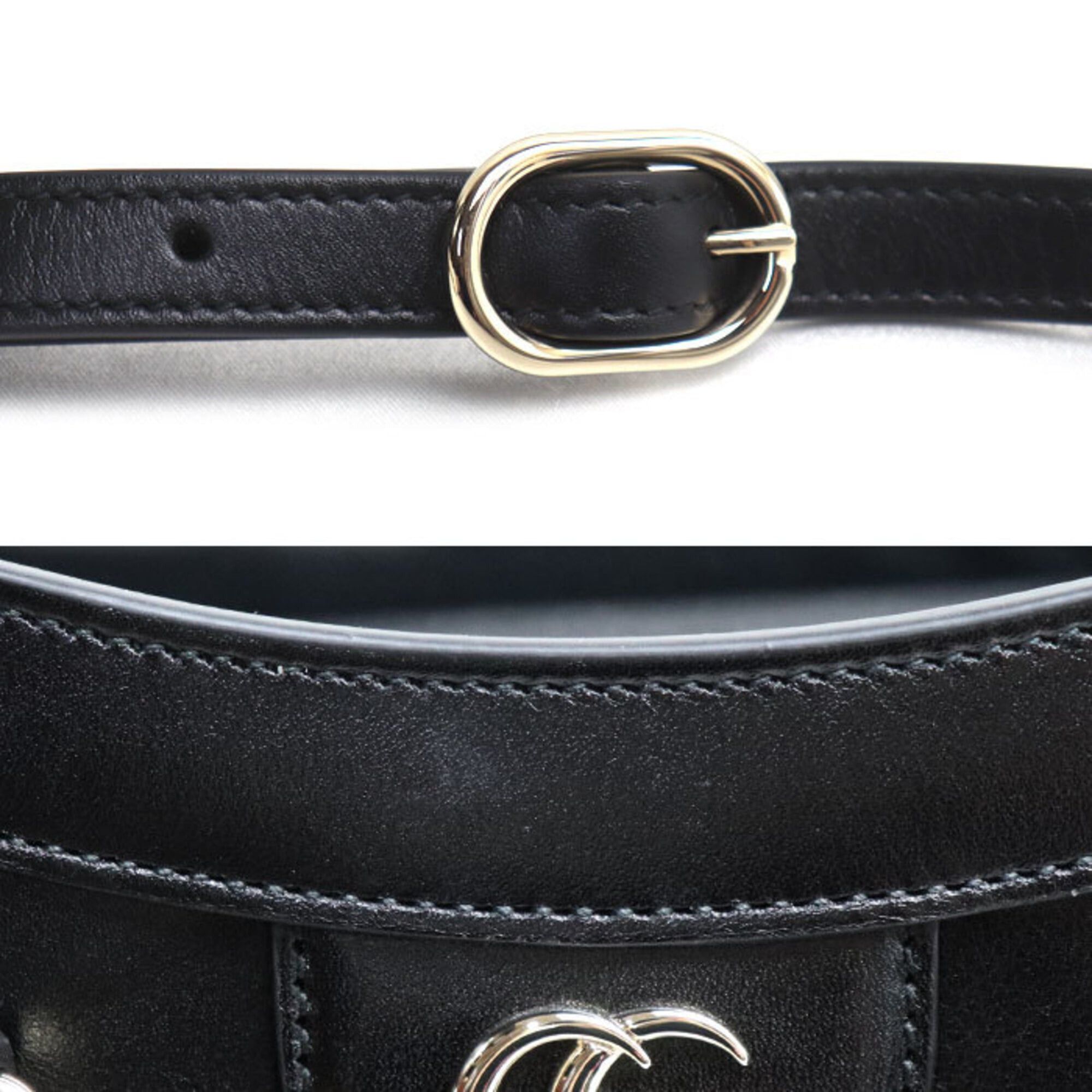 Gucci GUCCI Diana Medium Bamboo Tote Bag, Black, 832982, Women's Size ONE SIZE - 5 Thumbnail