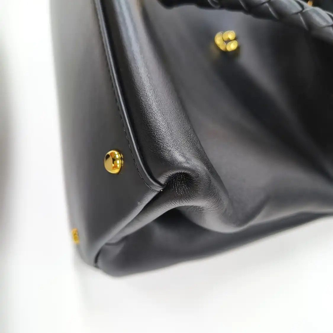 Bottega Veneta BOTTEGA VENETA Ciao black cowhide leather woven shoulder bag handbag crossbody b Size ONE SIZE - 10 Thumbnail