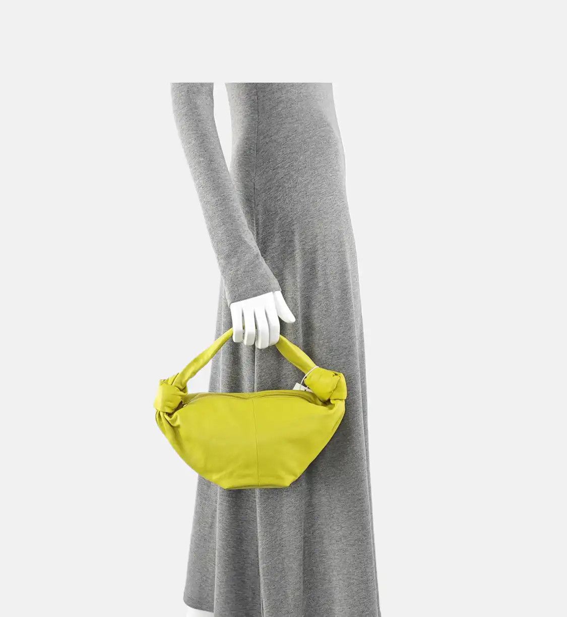 Bottega Veneta BOTTEGA VENETA Double Knot chartreusesheepskin handbag gold hardware Size ONE SIZE - 2 Thumbnail