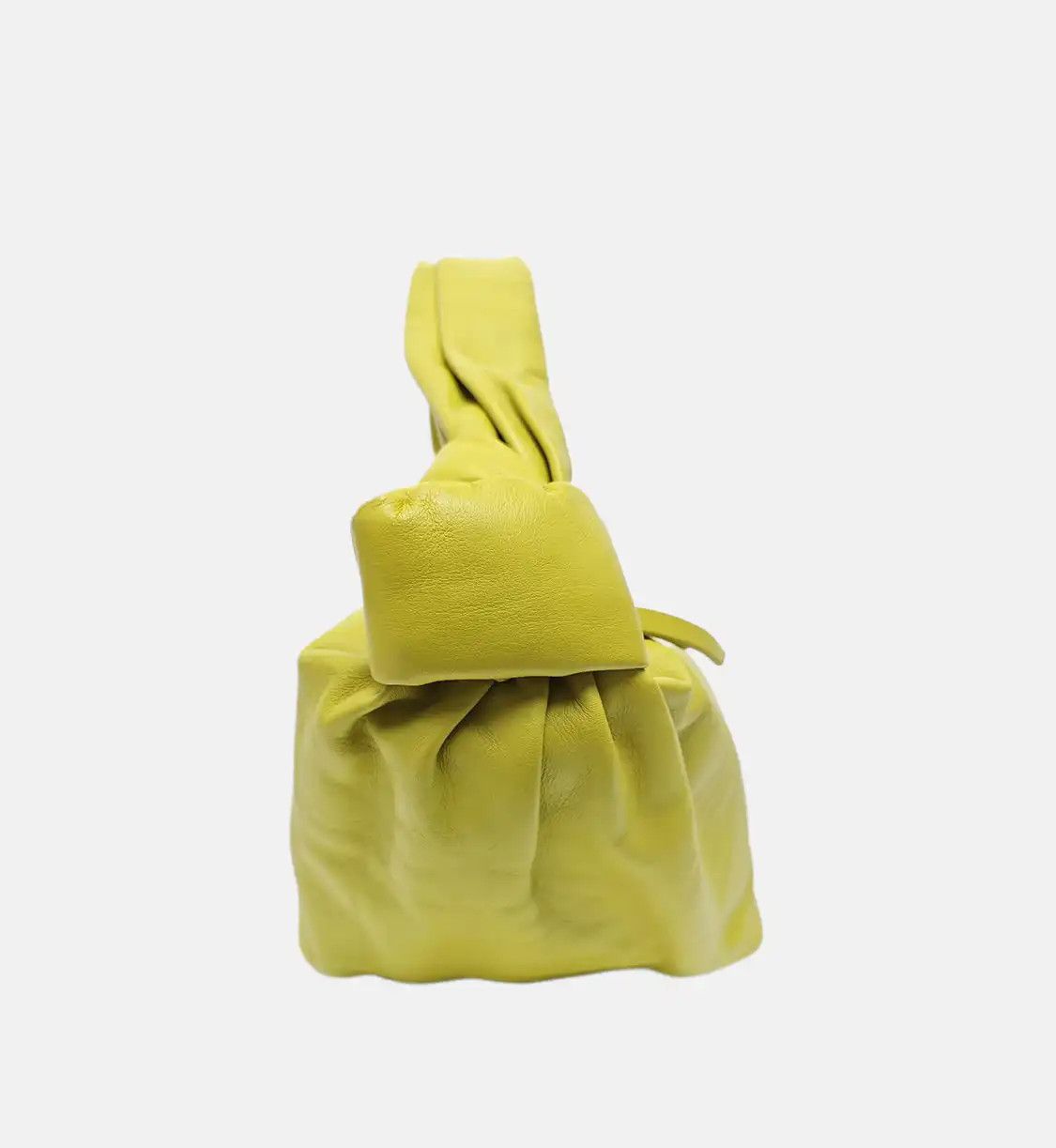 Bottega Veneta BOTTEGA VENETA Double Knot chartreusesheepskin handbag gold hardware Size ONE SIZE - 4 Thumbnail