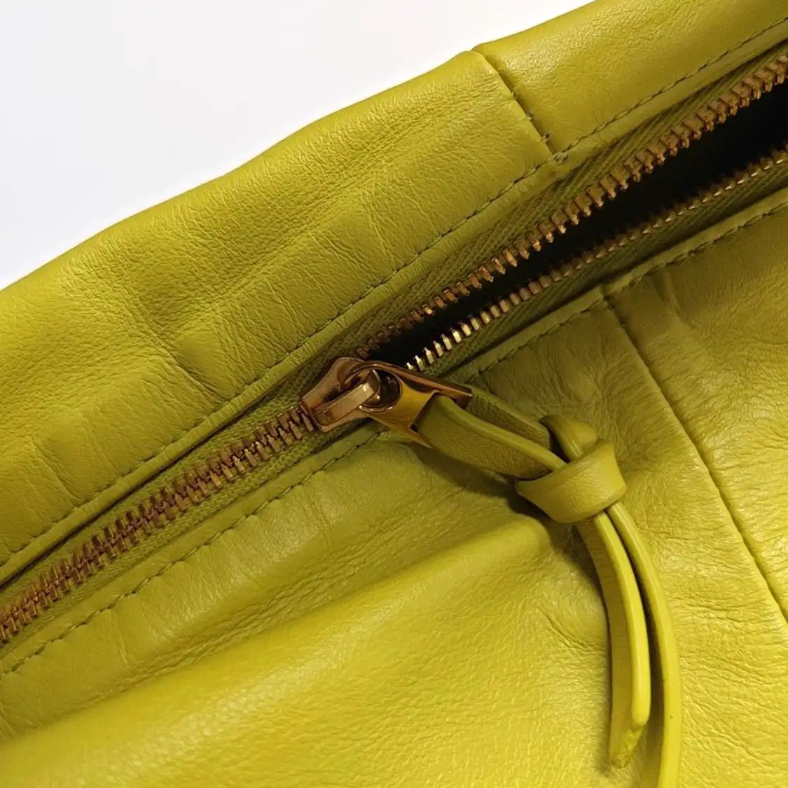 Bottega Veneta BOTTEGA VENETA Double Knot chartreusesheepskin handbag gold hardware Size ONE SIZE - 13 Thumbnail