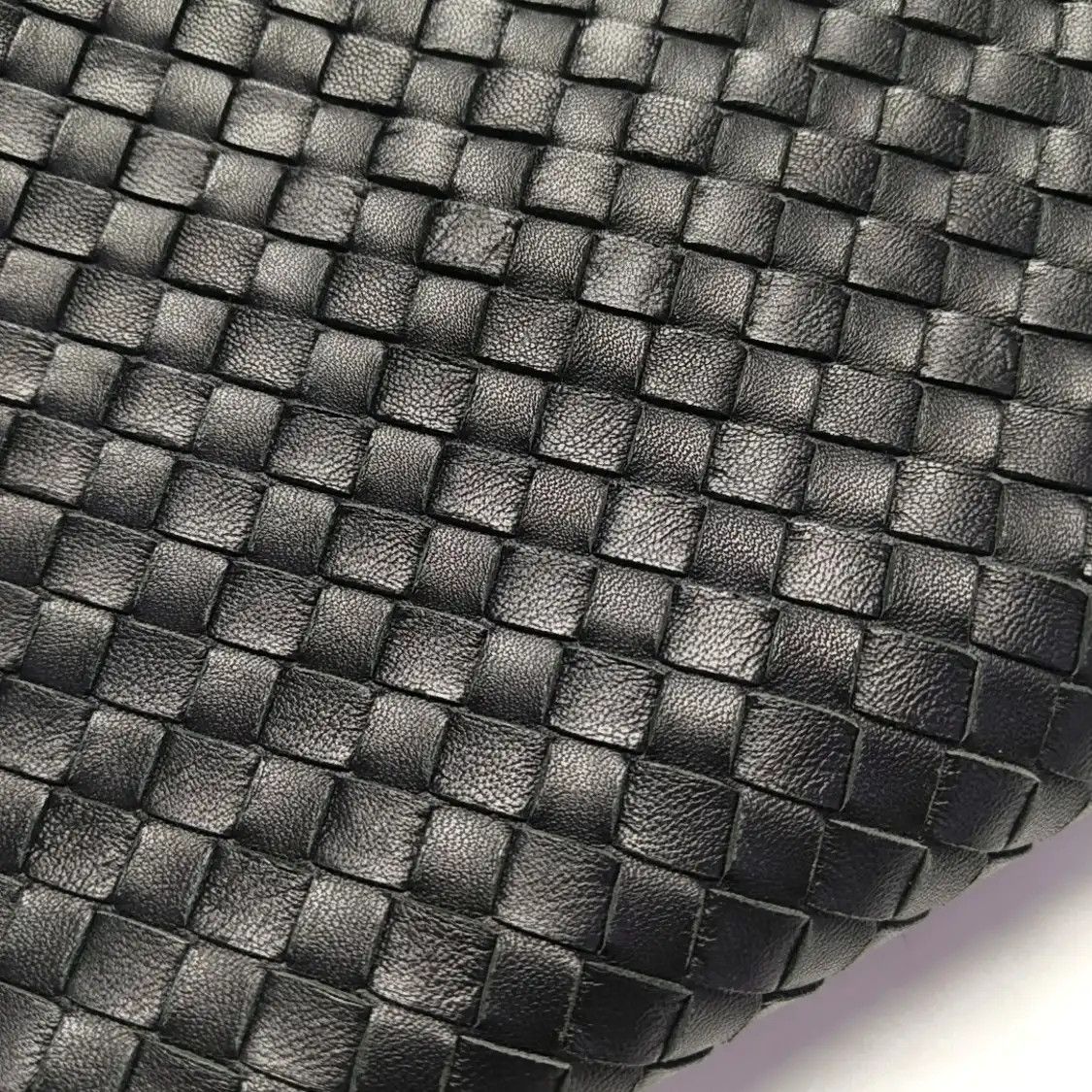 Bottega Veneta BOTTEGA VENETA Olimpia Large black sheepskin woven shoulder bag gold hardware Size ONE SIZE - 8 Thumbnail