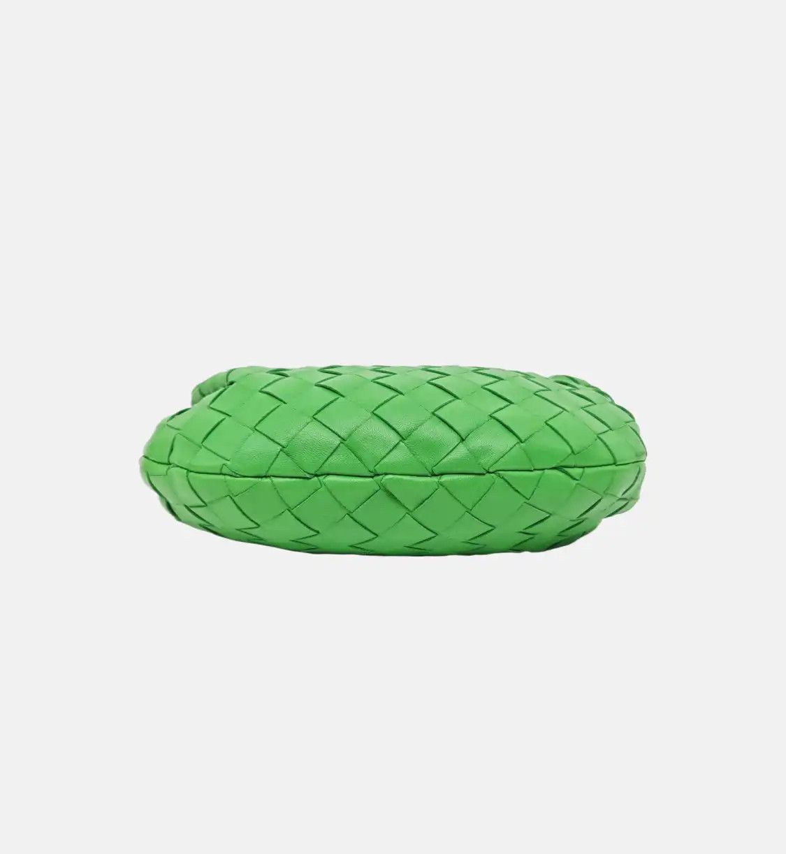 Bottega Veneta BOTTEGA VENETA Jodie green sheepskin woven handbag silver hardware Size ONE SIZE - 5 Thumbnail