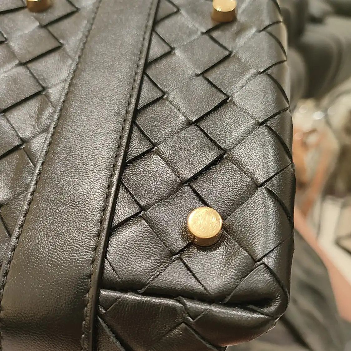Bottega Veneta BOTTEGA VENETA Candy Wallace micro black cowhide leather woven handbag Size ONE SIZE - 9 Thumbnail