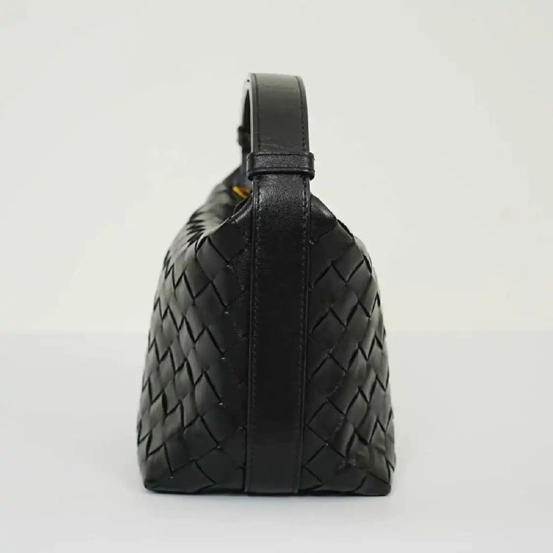 Bottega Veneta BOTTEGA VENETA Candy Wallace micro black cowhide leather woven handbag Size ONE SIZE - 3 Thumbnail