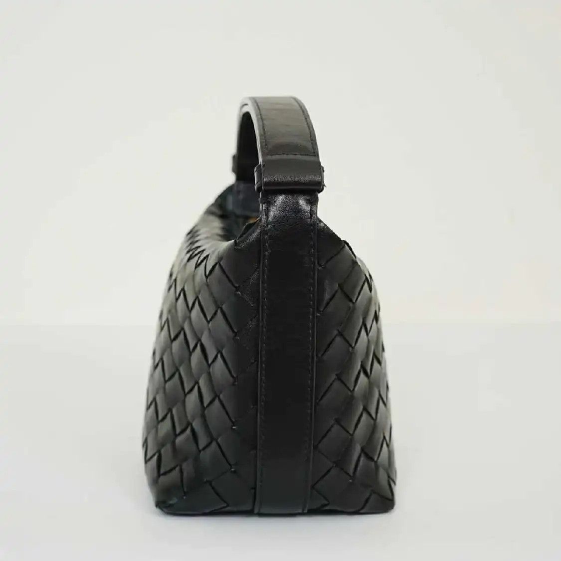 Bottega Veneta BOTTEGA VENETA Candy Wallace micro black cowhide leather woven handbag Size ONE SIZE - 2 Thumbnail