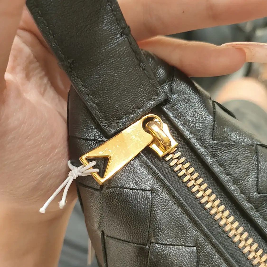 Bottega Veneta BOTTEGA VENETA Candy Wallace micro black cowhide leather woven handbag Size ONE SIZE - 10 Thumbnail