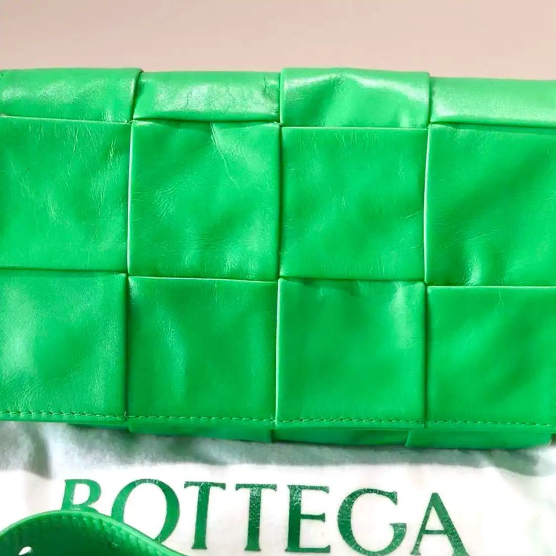 Bottega Veneta BOTTEGA VENETA Cassette green cowhide leather woven crossbody bag Size ONE SIZE - 11 Thumbnail