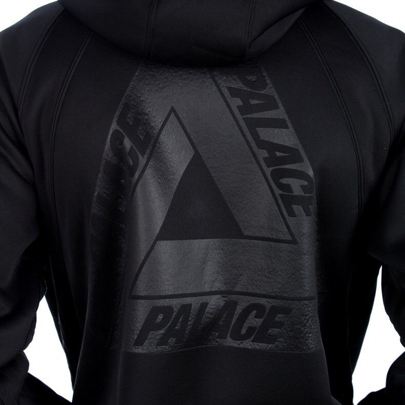 Adidas Palace X Adidas Neoprene Zip-Up Hoodie Black | Grailed