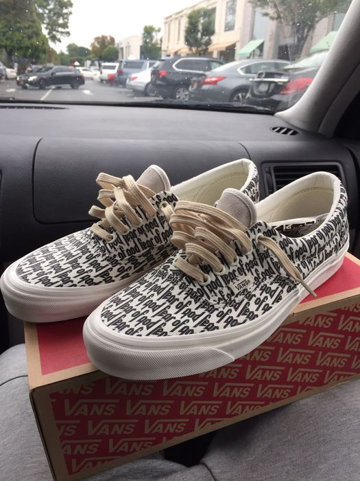 Fear of god vans hotsell at pacsun