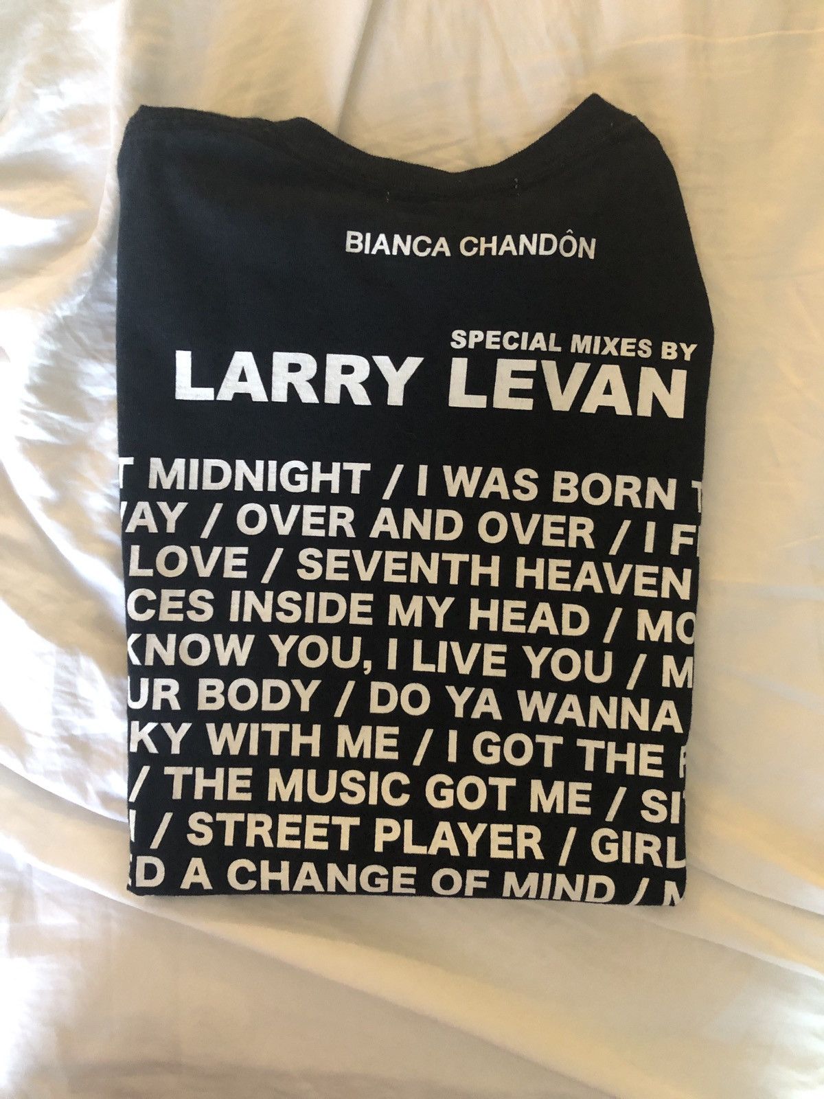 Bianca Chandôn Larry Levan Photo Tee - White | Garmentory