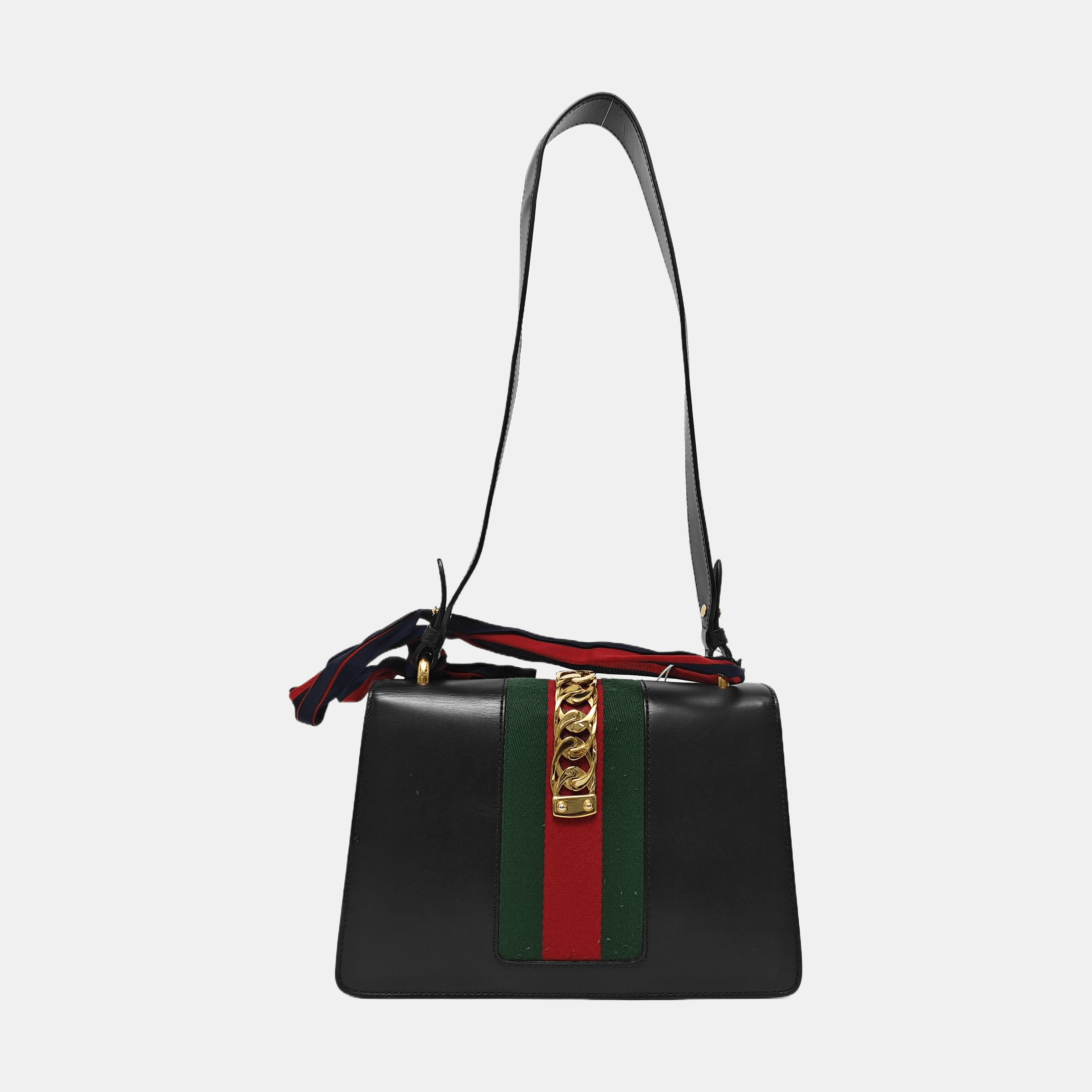 Gucci Gucci Sylvie Small Leather Shoulder Bag Size ONE SIZE - 4 Thumbnail