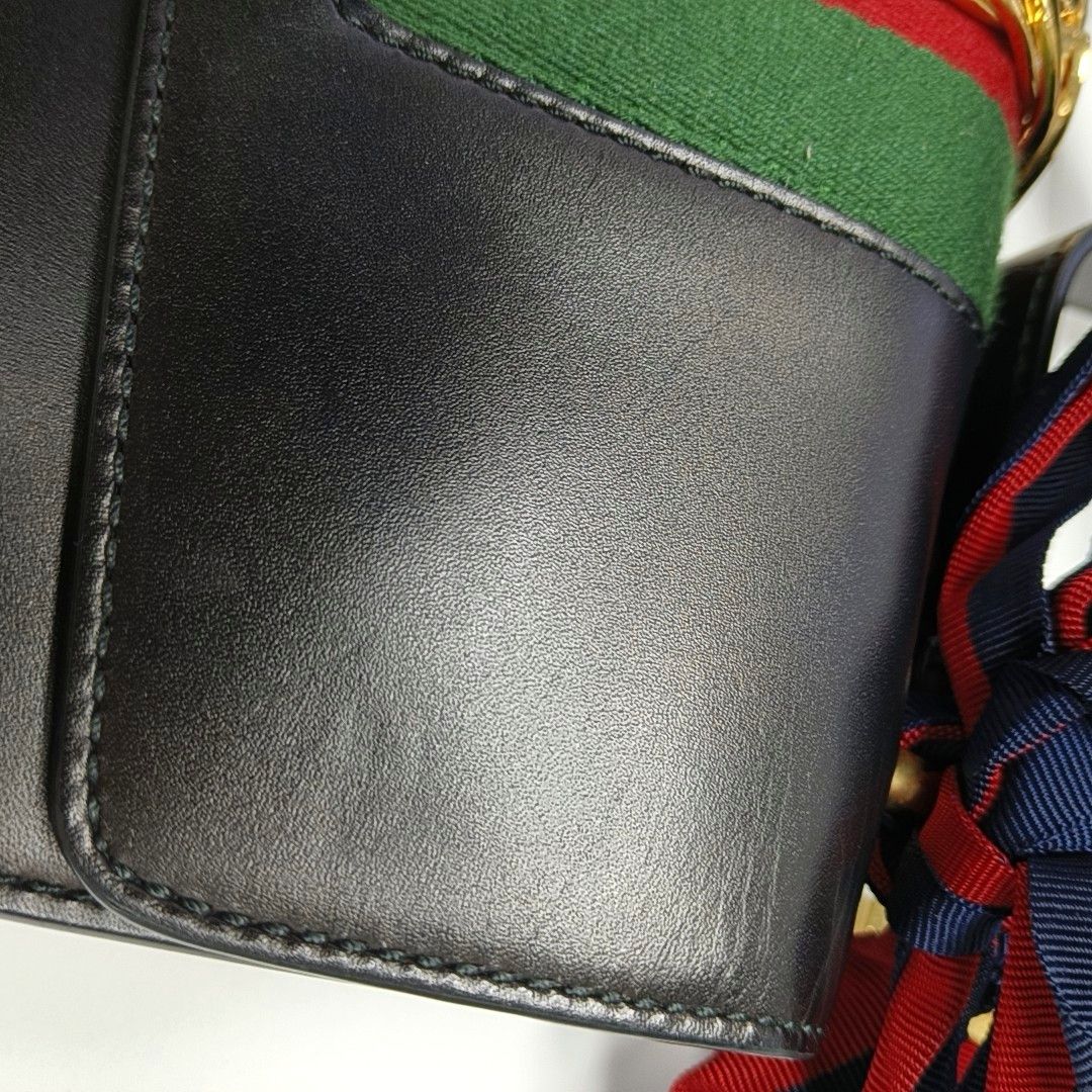 Gucci Gucci Sylvie Small Leather Shoulder Bag Size ONE SIZE - 8 Thumbnail