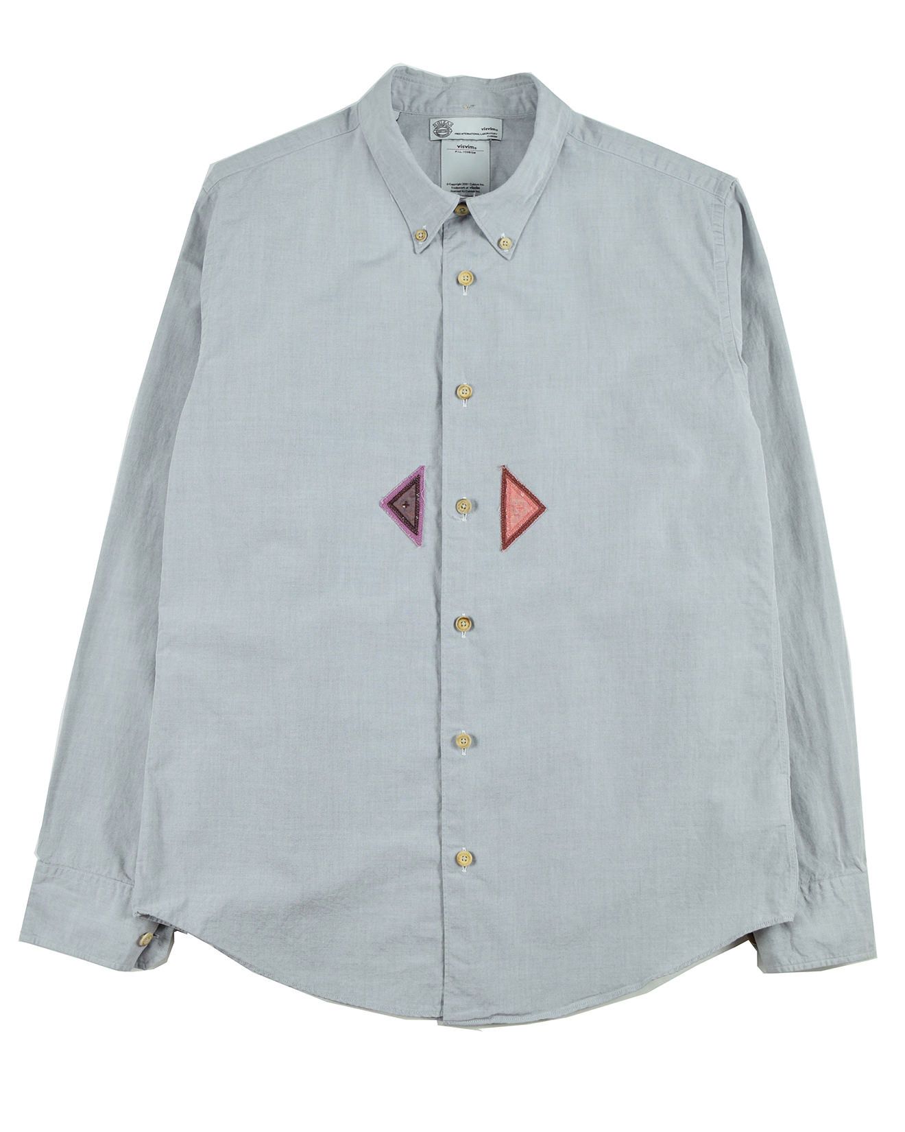 image of Visvim Lungta Menri Bd Shirt in Light Grey, Men's (Size Small)