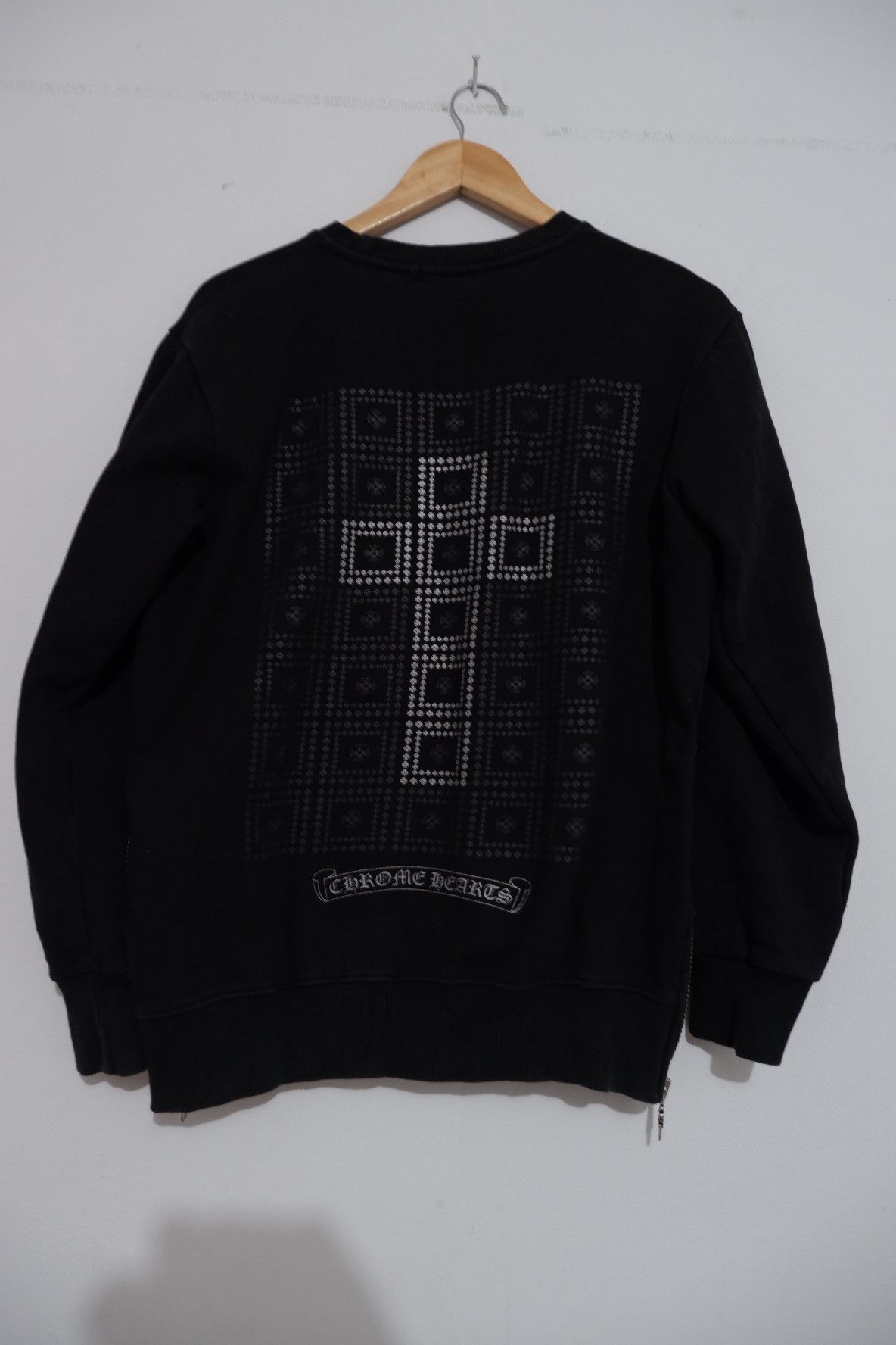 Chrome Hearts chrome hearts crewneck double zipper on side