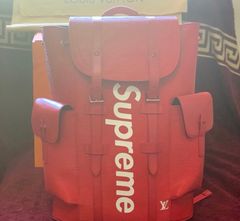 Leather bag Louis Vuitton x Supreme Red in Leather - 33108090