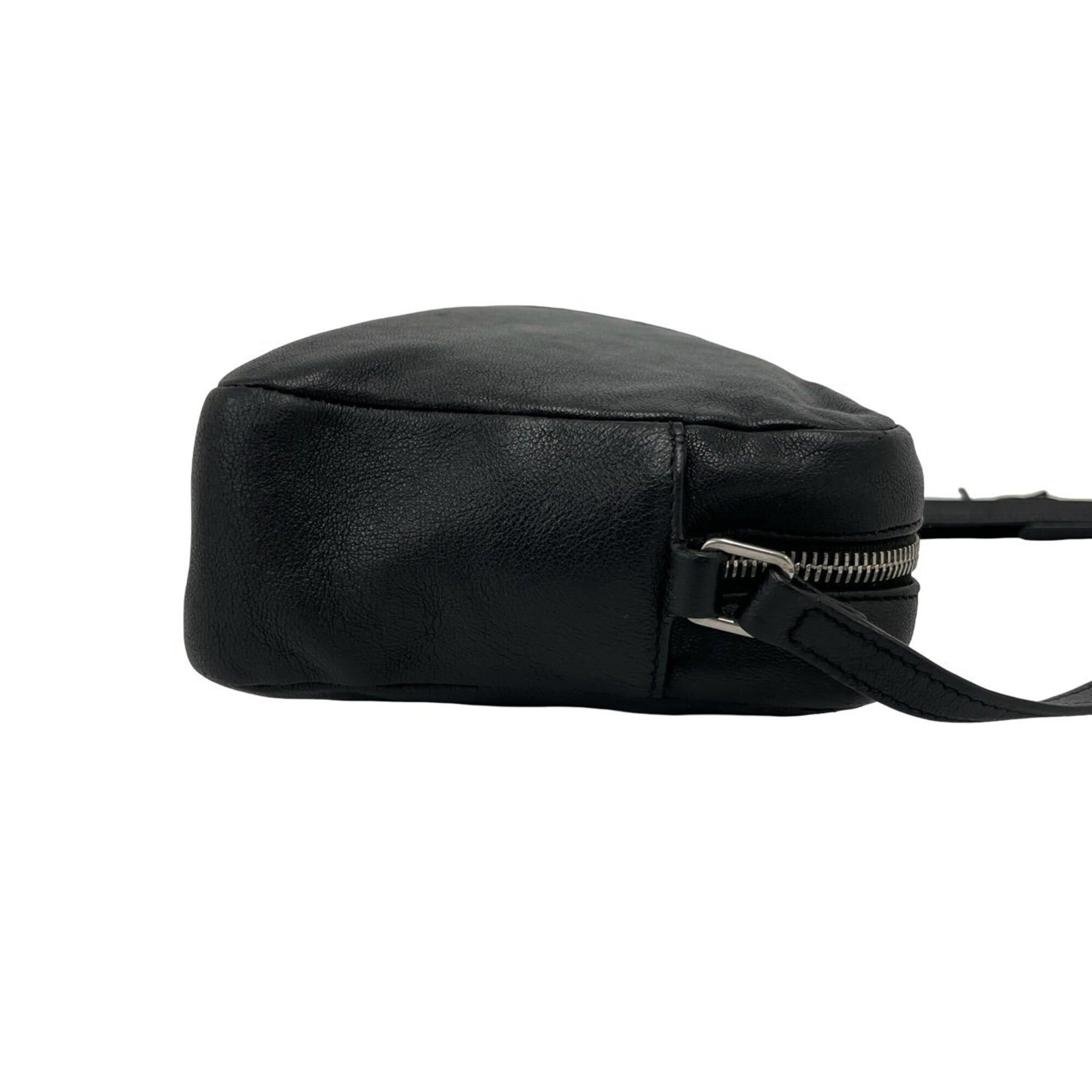 Saint Laurent Paris SAINT LAURENT Lou Camera Bag Small YSL Logo Embossed Leather Shoulder Pouch Black 172-6 Size ONE SIZE - 6 Thumbnail