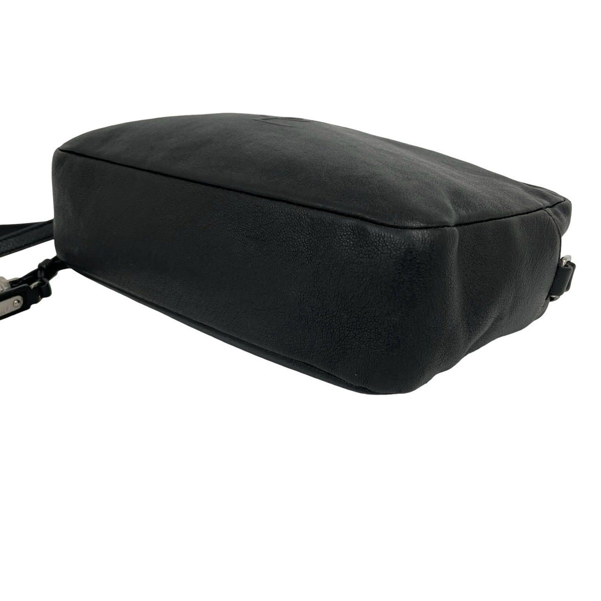 Saint Laurent Paris SAINT LAURENT Lou Camera Bag Small YSL Logo Embossed Leather Shoulder Pouch Black 172-6 Size ONE SIZE - 8 Thumbnail