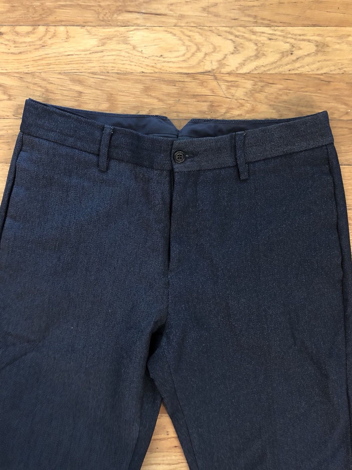 Acne Studios Stan T NY TW Denim Blue Narrow Cotton Trousers Size US 30 / EU 46 - 5 Thumbnail