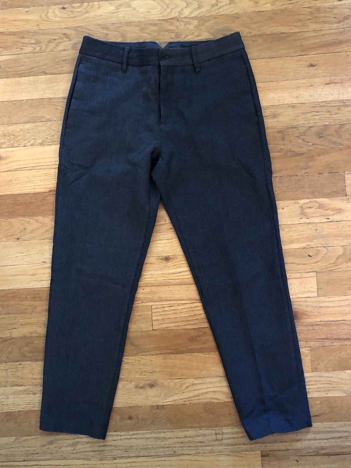 Acne Studios Stan T NY TW Denim Blue Narrow Cotton Trousers Size US 30 / EU 46 - 2 Thumbnail