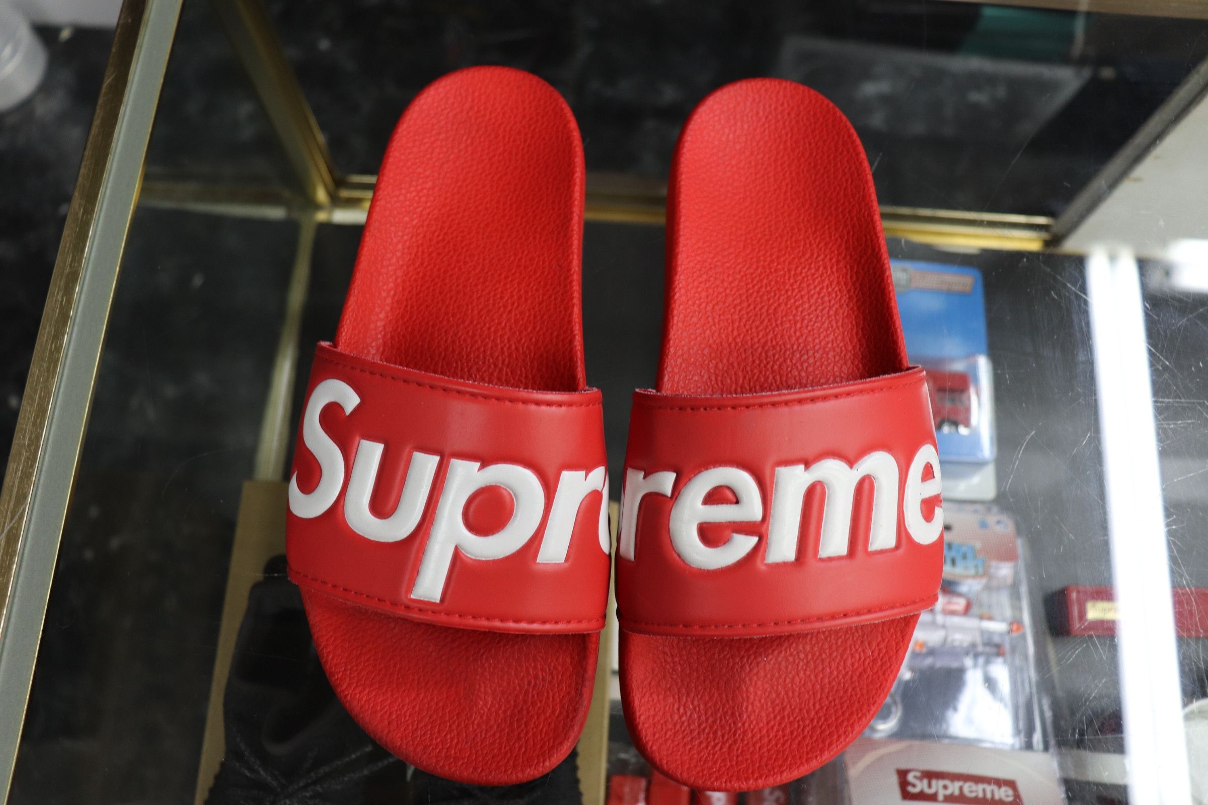 Red supreme slides store