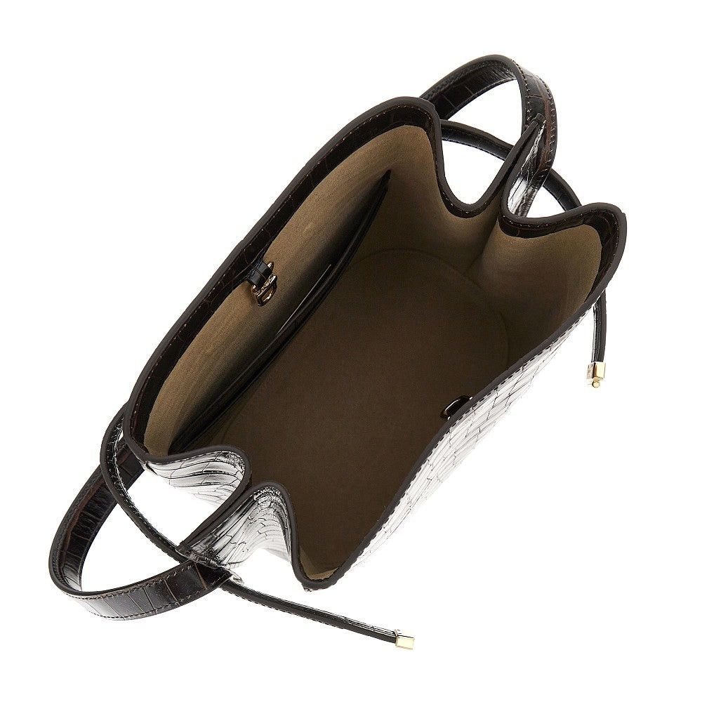 Toteme Toteme Croco-embossed Leather Bucket Bag Brown UNI Women - USA Tariffs Included Size ONE SIZE - 3 Thumbnail