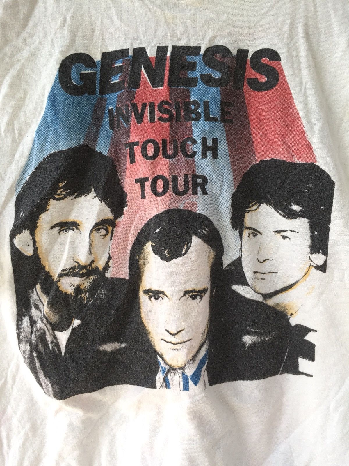 Band Tees × Vintage VINTAGE GENESIS INVISIBLE TOUCH TOUR TSHIRT Size US L / EU 52-54 / 3 - 6 Thumbnail