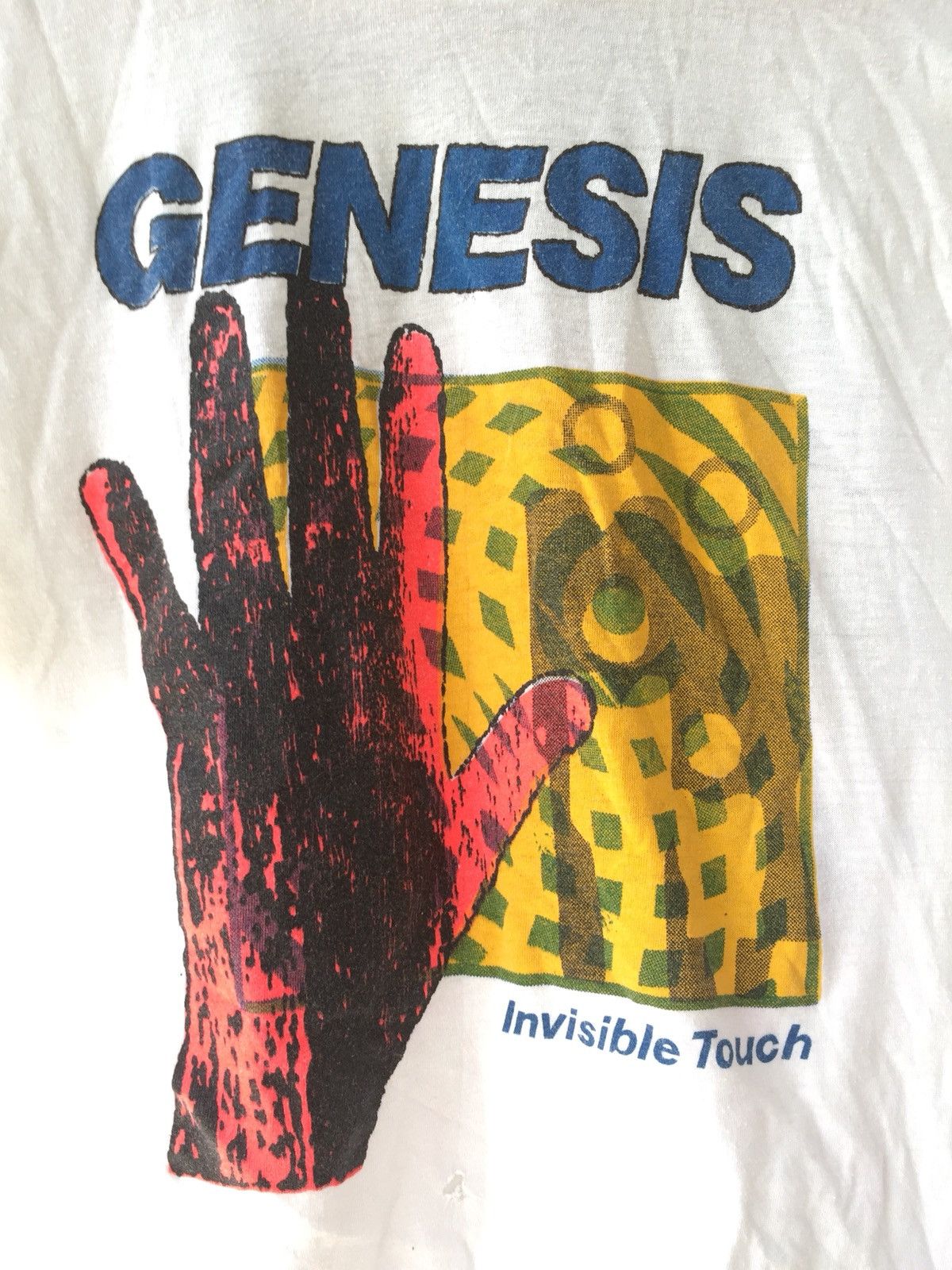 Band Tees × Vintage VINTAGE GENESIS INVISIBLE TOUCH TOUR TSHIRT Size US L / EU 52-54 / 3 - 5 Thumbnail