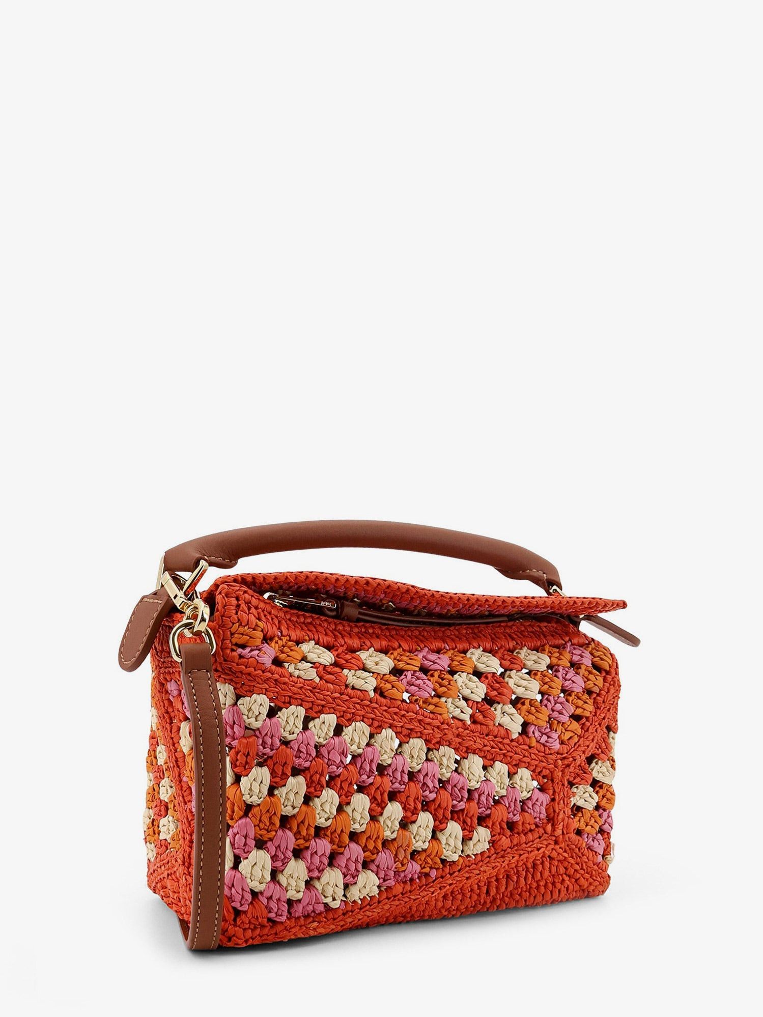 Loewe Paula's Ibiza-Puzzle Edge Multicolor Crochet Handbag Size ONE SIZE - 2 Thumbnail