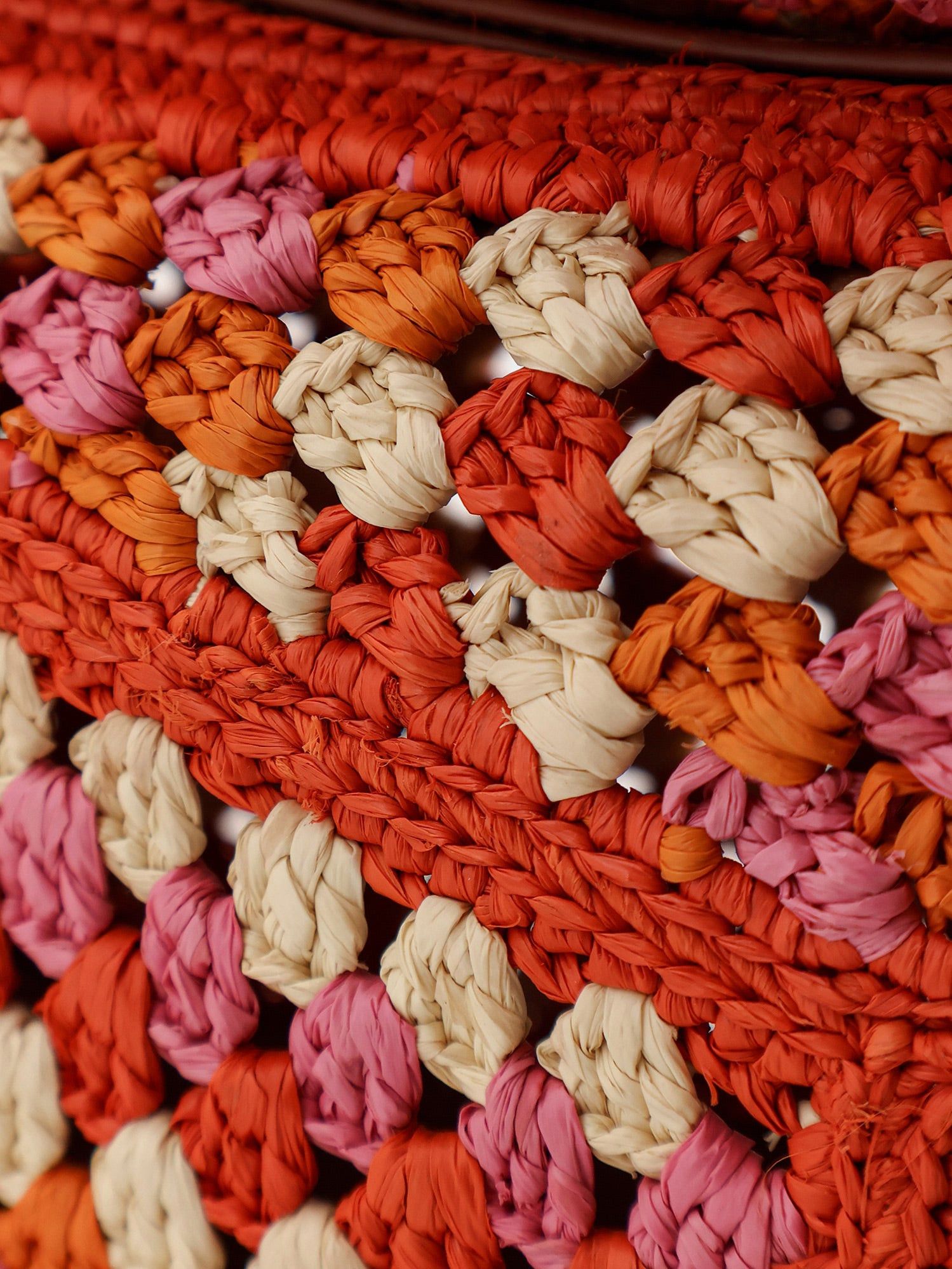 Loewe Paula's Ibiza-Puzzle Edge Multicolor Crochet Handbag Size ONE SIZE - 4 Thumbnail