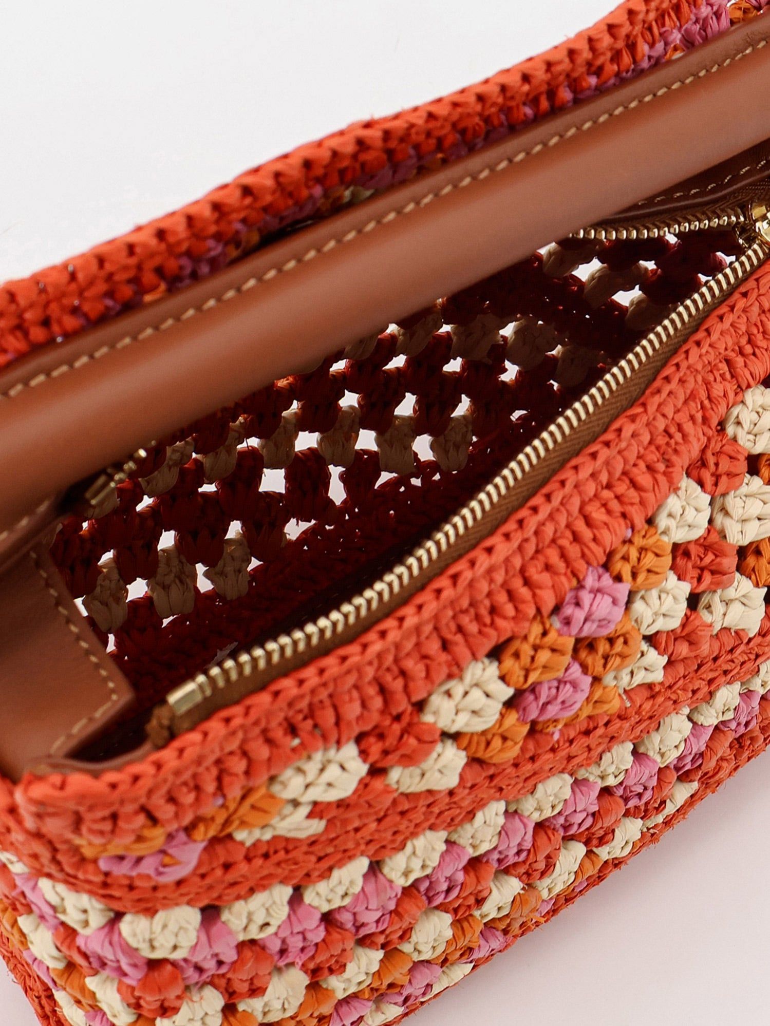 Loewe Paula's Ibiza-Puzzle Edge Multicolor Crochet Handbag Size ONE SIZE - 3 Thumbnail