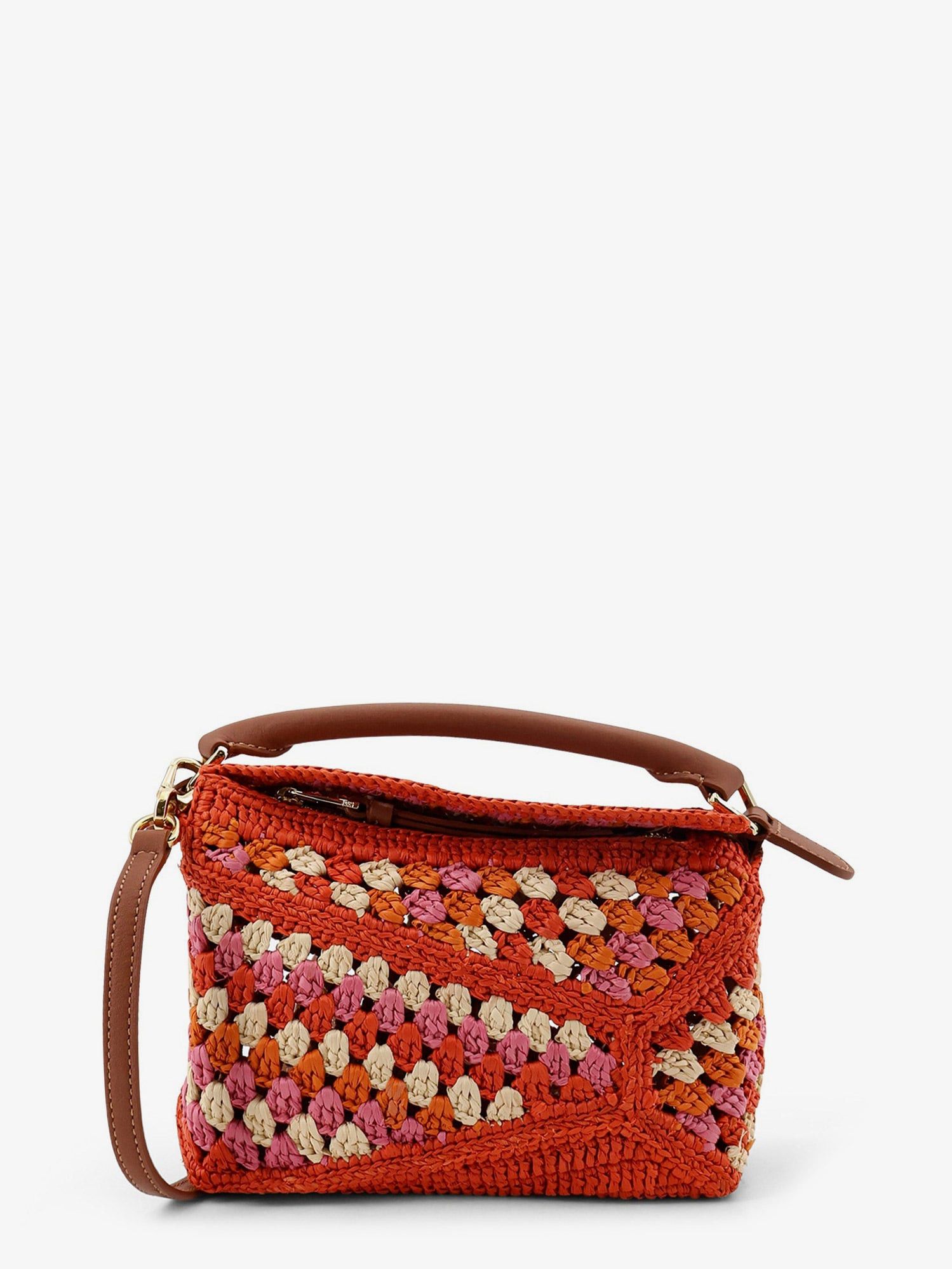 Loewe Paula's Ibiza-Puzzle Edge Multicolor Crochet Handbag Size ONE SIZE - 5 Thumbnail
