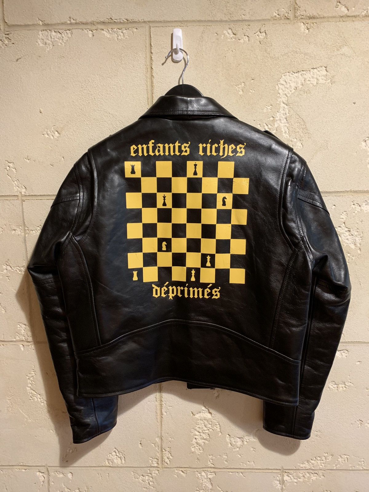 Enfants Riches Deprimes Checkerboard Leather Jacket - A2 Jackets