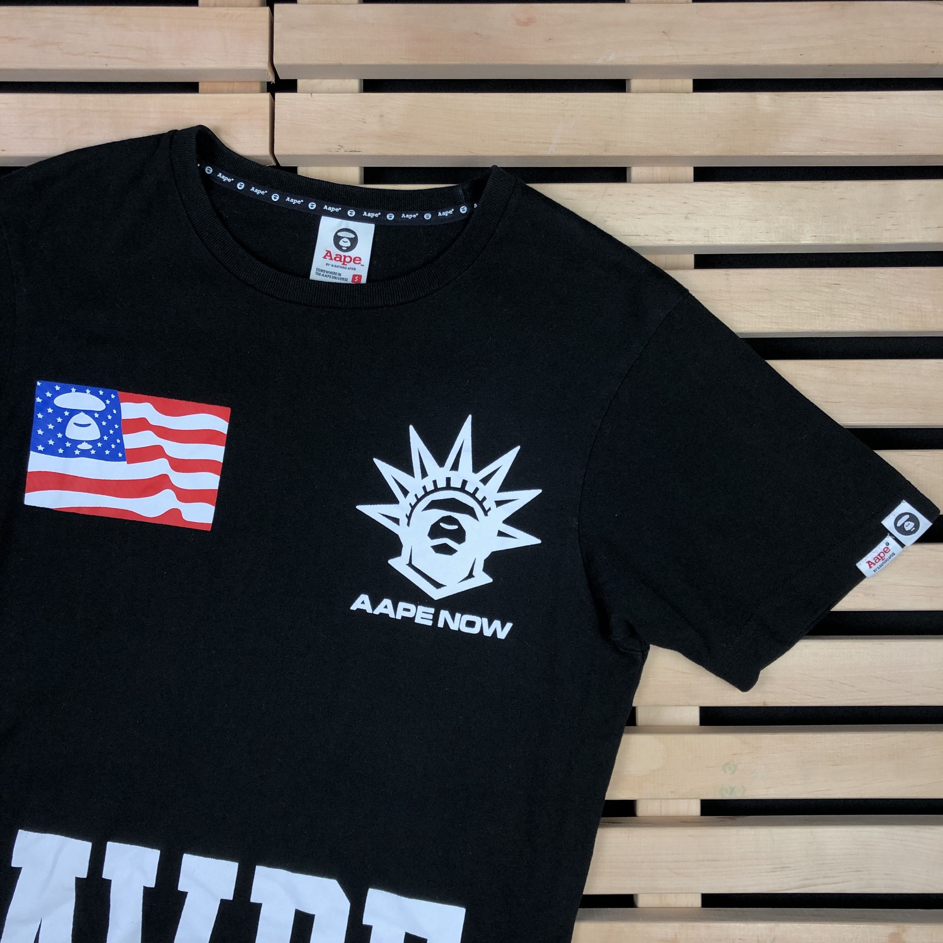 Aape Mens T Shirt Bape A bathing Ape Apu NVS Size S Size US S / EU 44-46 / 1 - 2 Thumbnail