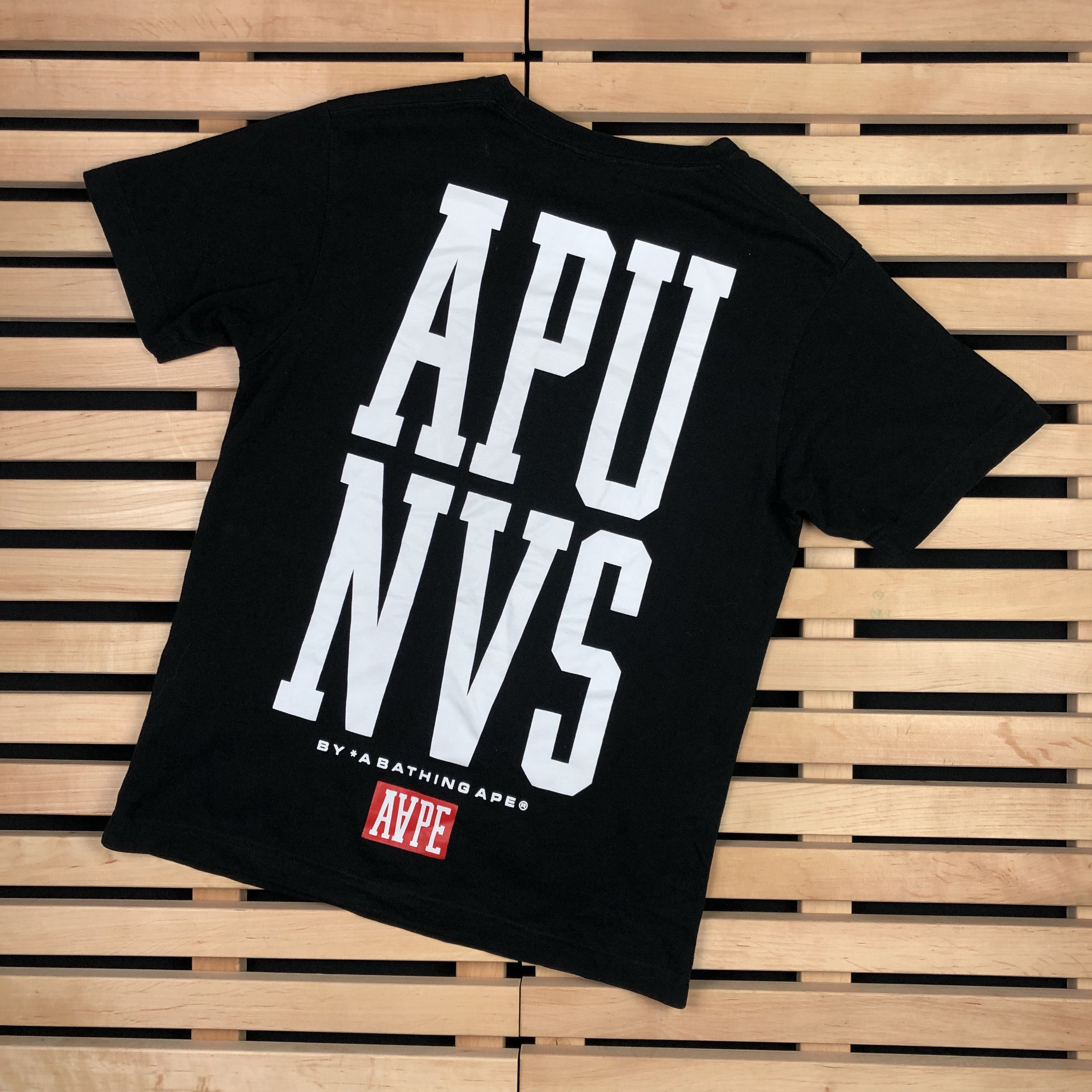 Aape Mens T Shirt Bape A bathing Ape Apu NVS Size S Size US S / EU 44-46 / 1 - 5 Thumbnail