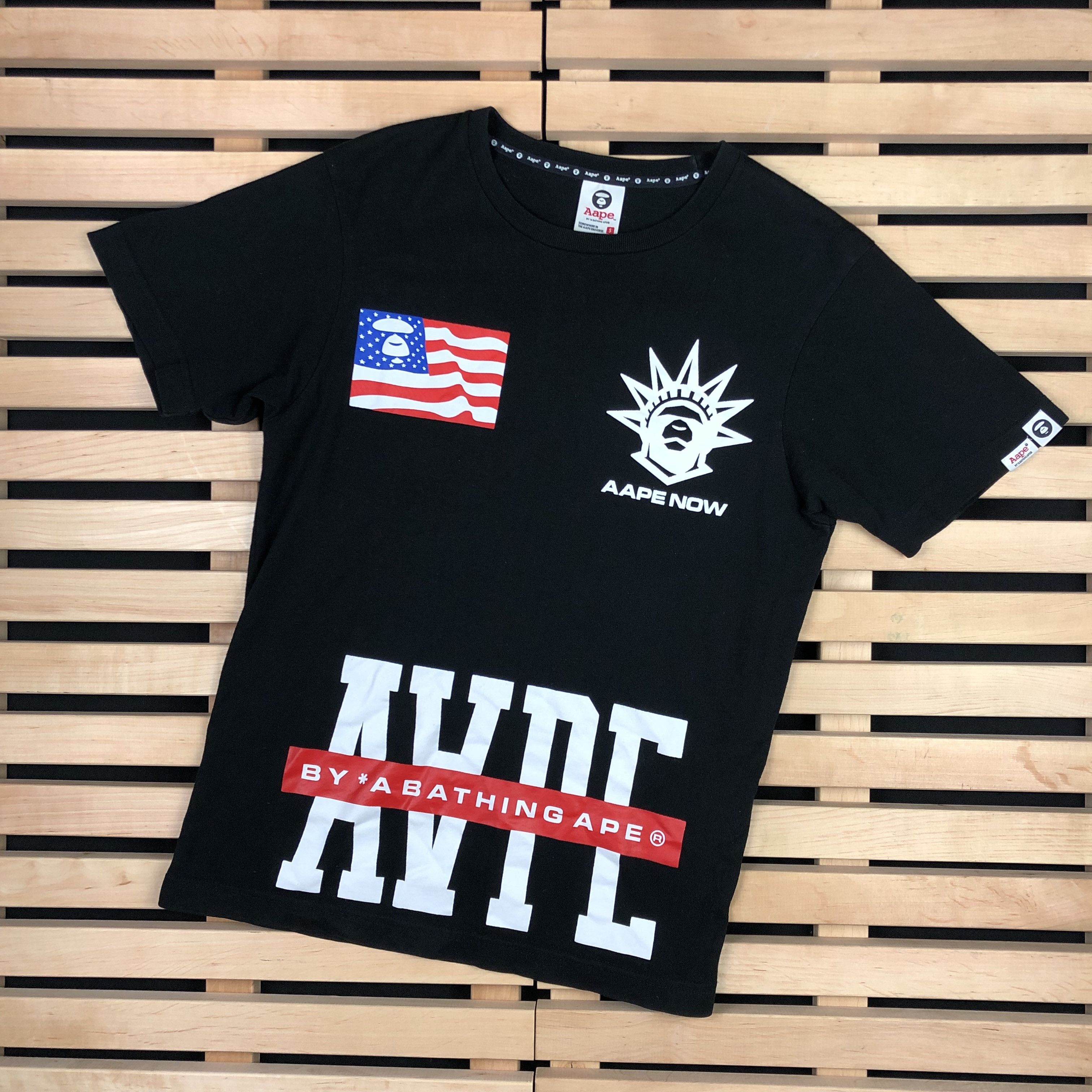 Aape Mens T Shirt Bape A bathing Ape Apu NVS Size S Size US S / EU 44-46 / 1 - 1 Thumbnail