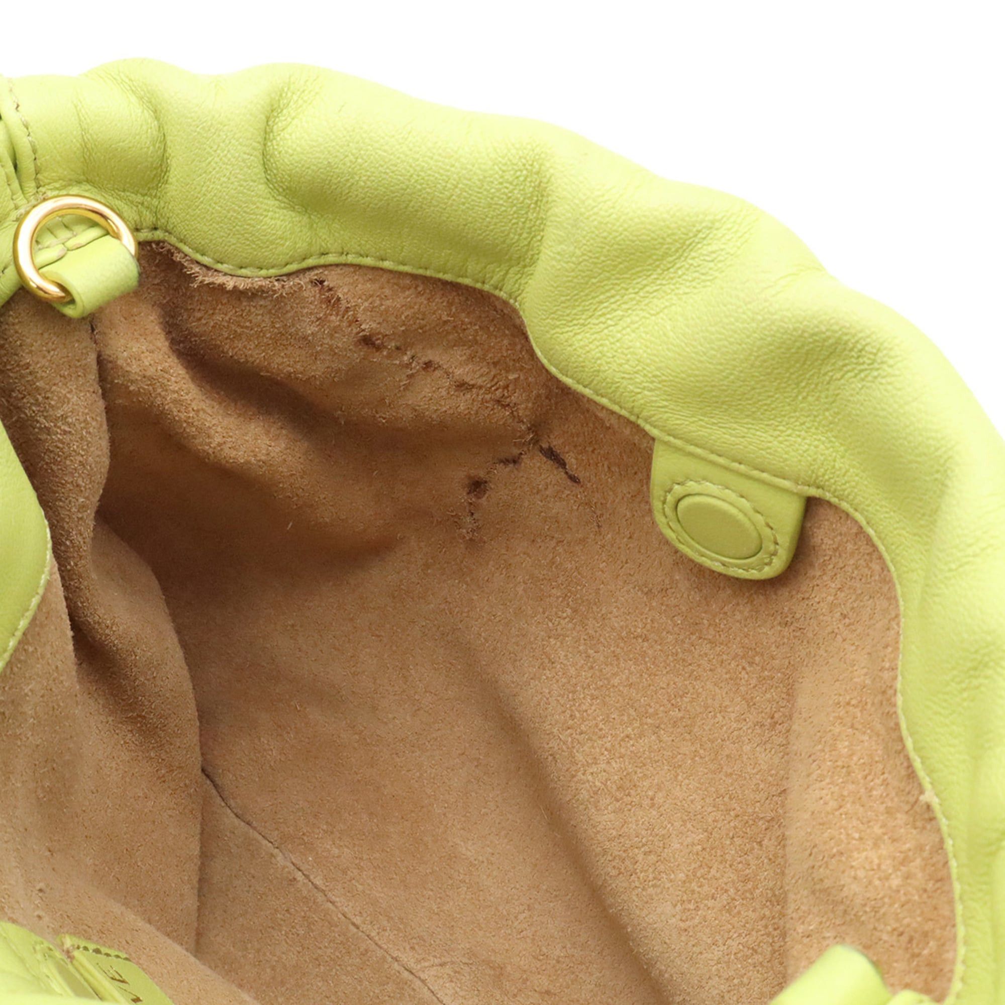 Loewe LOEWE Flamenco Purse Mini Shoulder Bag Clutch Handbag Pouch Melona Palamskin Anise Light Green A914CBPX03 Size ONE SIZE - 9 Thumbnail