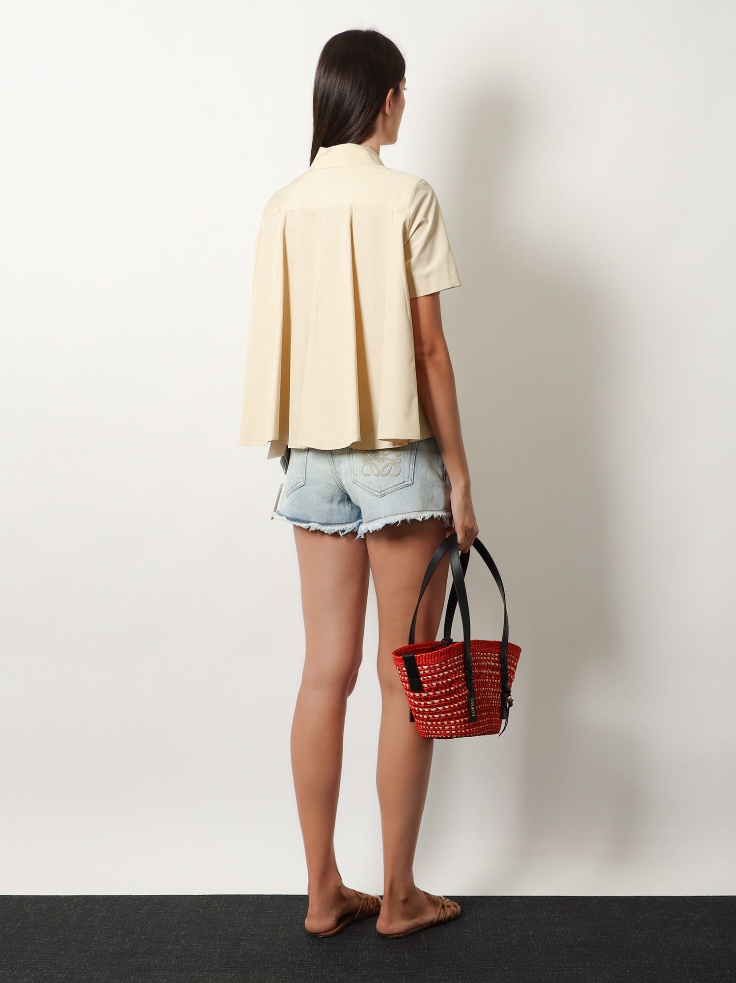 Loewe Paula's Ibiza -Braid Basket Small Small Iraca Palm Leaf Shoulder Bag Size ONE SIZE - 5 Thumbnail
