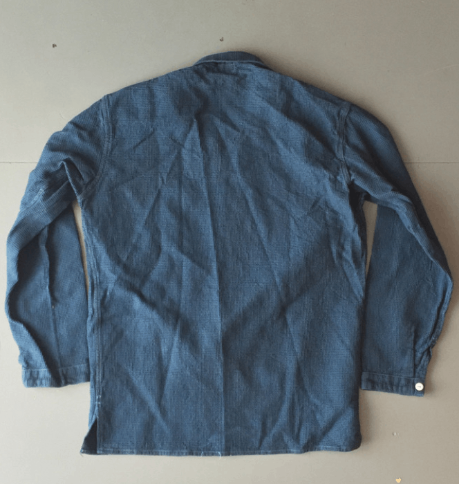 Tender Co. Barge blue woad dyed beekeeper cloth shirt | Grailed