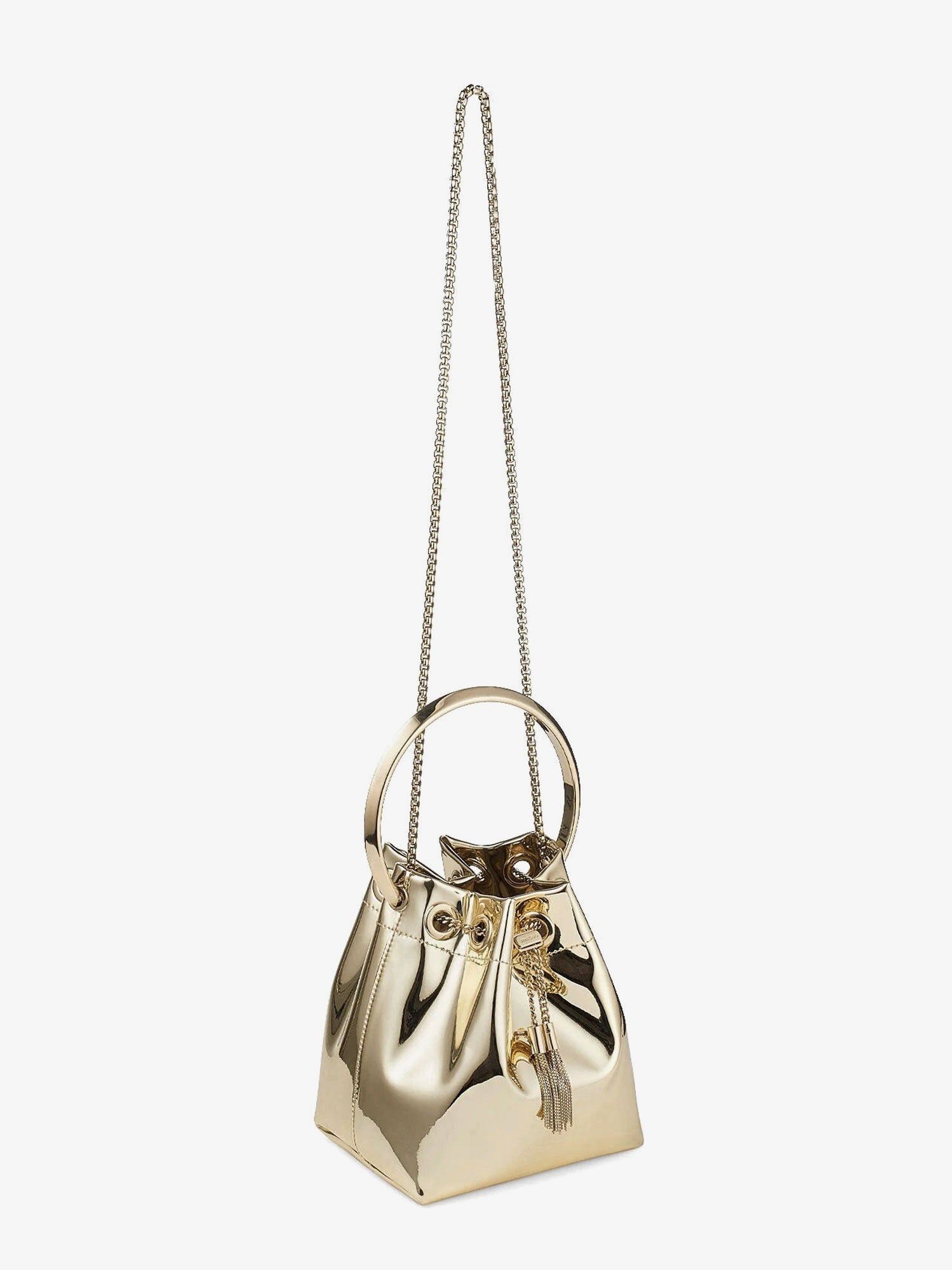 Jimmy Choo Bon Bon Metallic Leather Bucket Bag Size ONE SIZE - 3 Thumbnail