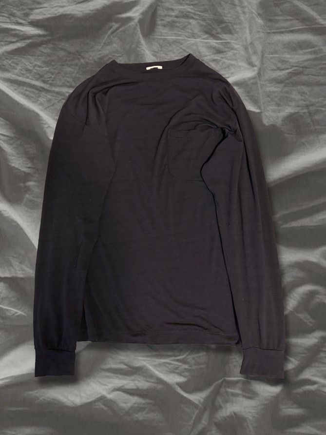 Comoli COMOLI AW15 Jersey Wool Long-Sleeve T-Shirt Black Size M Size US M / EU 48-50 / 2 - 2 Thumbnail
