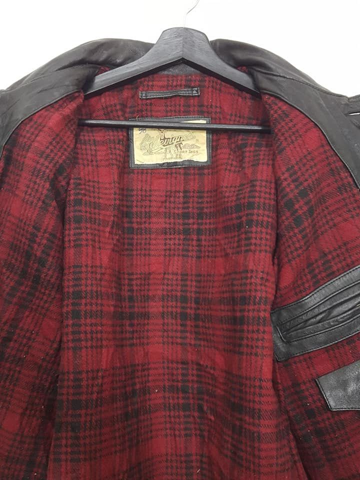 Chevignon Chevignon Leather Plaid Tartan lined Jacket Size US M / EU 48-50 / 2 - 14 Thumbnail