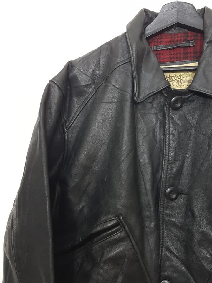 Chevignon Chevignon Leather Plaid Tartan lined Jacket Size US M / EU 48-50 / 2 - 3 Thumbnail