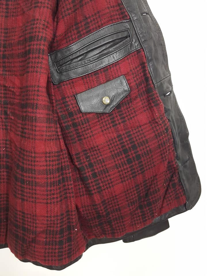 Chevignon Chevignon Leather Plaid Tartan lined Jacket Size US M / EU 48-50 / 2 - 13 Thumbnail