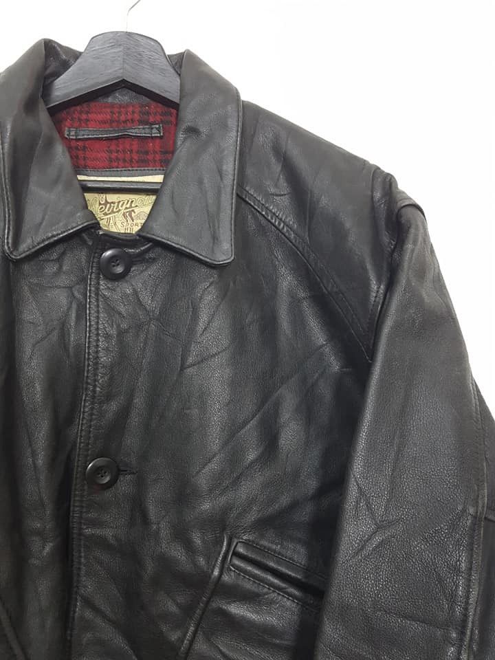 Chevignon Chevignon Leather Plaid Tartan lined Jacket Size US M / EU 48-50 / 2 - 4 Thumbnail